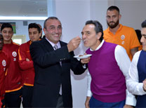 Galatasaray'a geri dönen Abdürrahim Albayrak, Florya'da mesaiye başladı. 