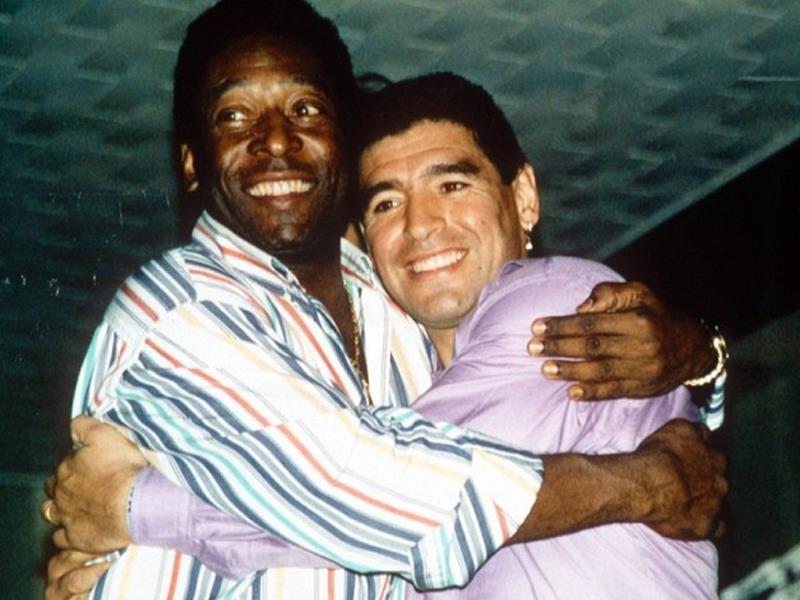 Arjantinli efsanevi futbolcu Diego Armando Maradona, eski Brezilyalı futbolcu Pele'ye göndermede bulunarak, "O her zaman ikinci sırada gelmek durumunda." dedi.