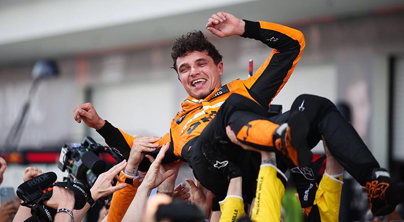 Lando Norris tarihi zaferi böyle kutladı