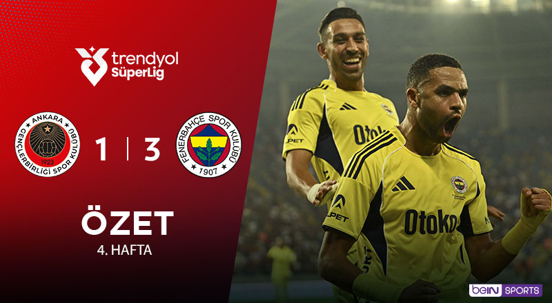 Gençlerbirliği 1-3 Fenerbahçe Maç Özeti