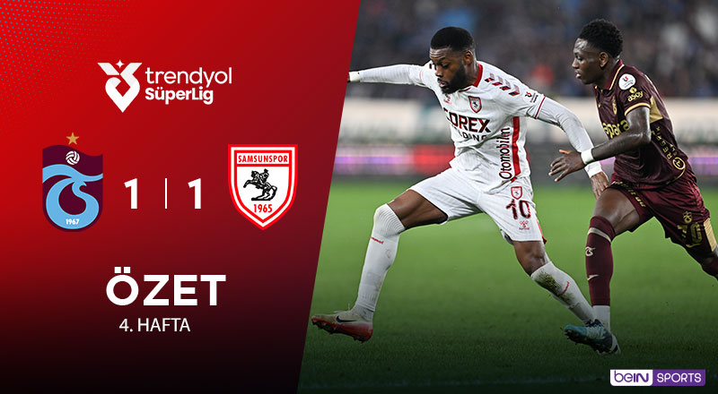 Trabzonspor 1-1 Samsunspor Maç Özeti