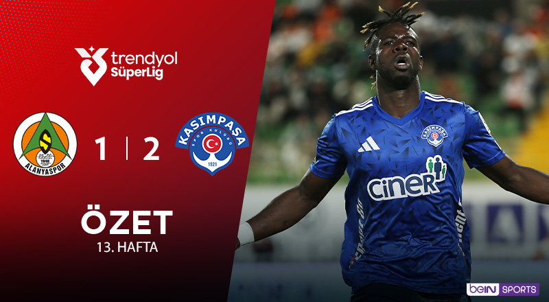 Corendon Alanyaspor 1-2 Kasımpaşa Maç Özeti
