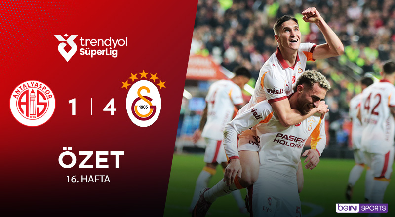 Hesap.com Antalyaspor 1-4 Galatasaray Maç Özeti