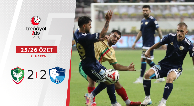 Amed Sportif Faaliyetler 2-2 Erzurumspor FK Maç Özeti