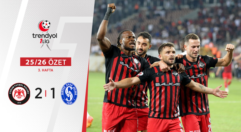 Arca Çorum FK 2-1 SMS Grup Sarıyerspor Maç Özeti