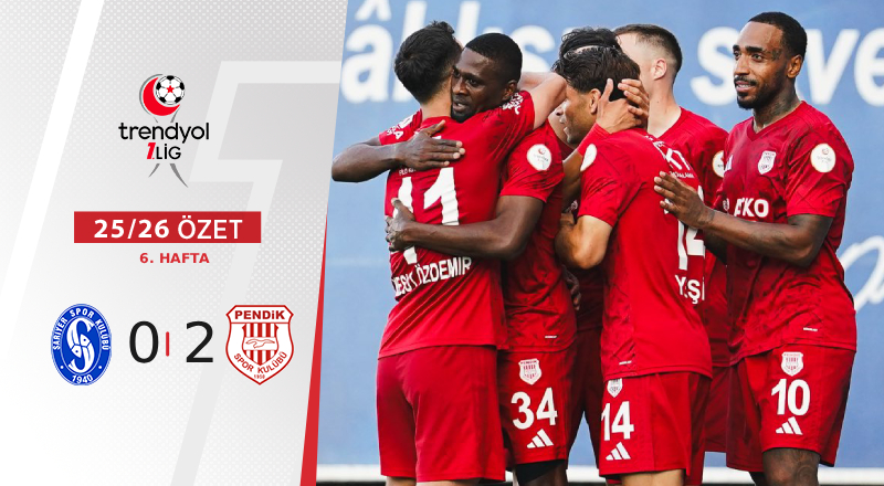 SMS Grup Sarıyerspor 0-2 Atko Grup Pendikspor Maç Özeti