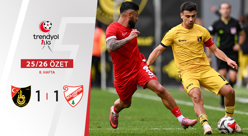 İstanbulspor 1-1 Boluspor  Maç Özeti