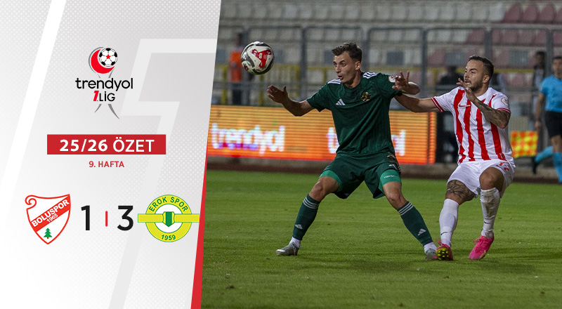 Boluspor  1-3 Esenler Erokspor Maç Özeti