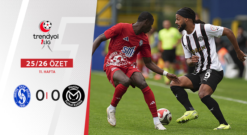 SMS Grup Sarıyerspor 0-0 Manisa FK Maç Özeti