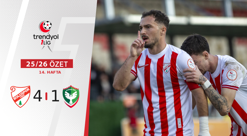 Boluspor  4-1 Amed Sportif Faaliyetler Maç Özeti