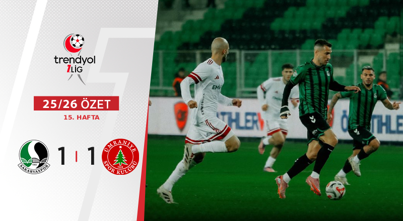 Sakaryaspor 1-1 Eminevim Ümraniyespor  Maç Özeti