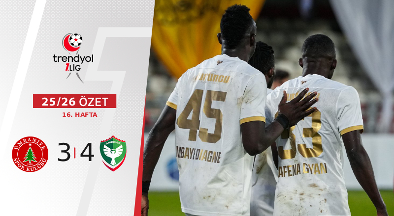 Eminevim Ümraniyespor  3-4 Amed Sportif Faaliyetler Maç Özeti